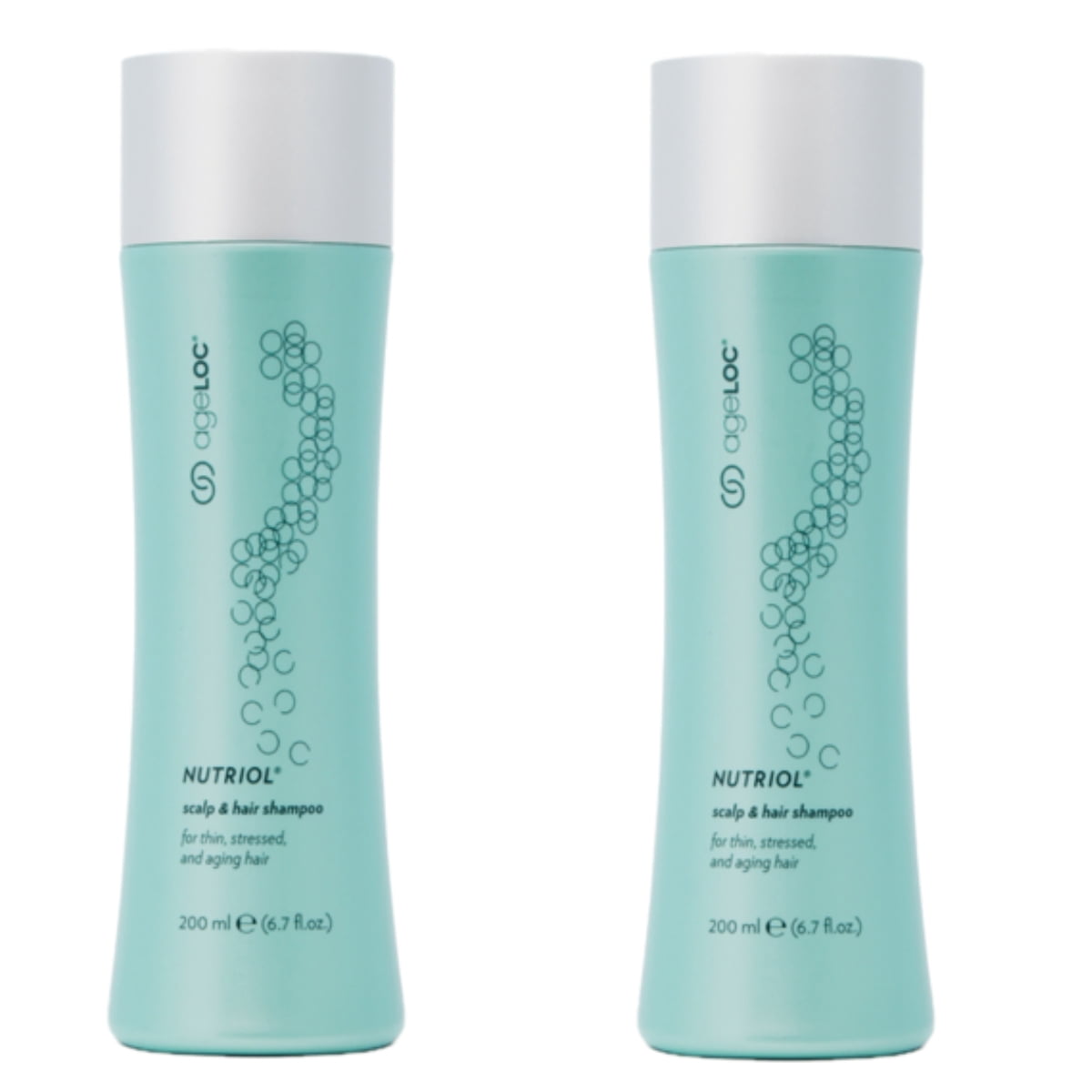 2 tubes of Nuskin ageLOC Nutriol Shampoo + 1 hair cap