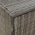 thumbnail image 5 of vidaXL Garden Storage Cabinet Grey 198x55.5x80 cm Poly Rattan, 5 of 5