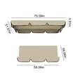 thumbnail image 2 of Cloth, Garden Seat Replacement, Double Replacement, Outdoor Patio Ham-mock Seat Cover, 2 of 7