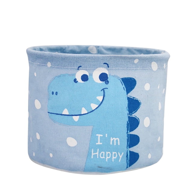 Desktop Basket Fabric Foldable Cosmetic Storage Waterproof Cartoon Housekeeping & Organizers