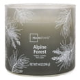 thumbnail image 2 of Bougie parfumée Mainstays à 3 mèches, enveloppée texturée Forêt alpine, 14 oz, 2 of 5