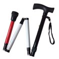 thumbnail image 1 of Adjustable Folding Support Cane for The Blind 33 inch - 37 inch (Folds Down 4 Sections), 1 of 4