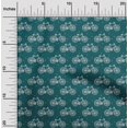 thumbnail image 1 of oneOone Cotton Silk Fabric Dot & Bicycle Block Printed Craft Fabric BTY 42 Inch Wide, 1 of 4
