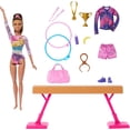 thumbnail image 4 of Barbie Coffret de jeu Gymnaste, poupée mode, brunette, 10 accessoires, 4 of 6