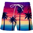 thumbnail image 1 of TIHLMK Men 3D Printing Breathable Seaside Vacation Beach Shorts Swimming Trunks, 1 of 2