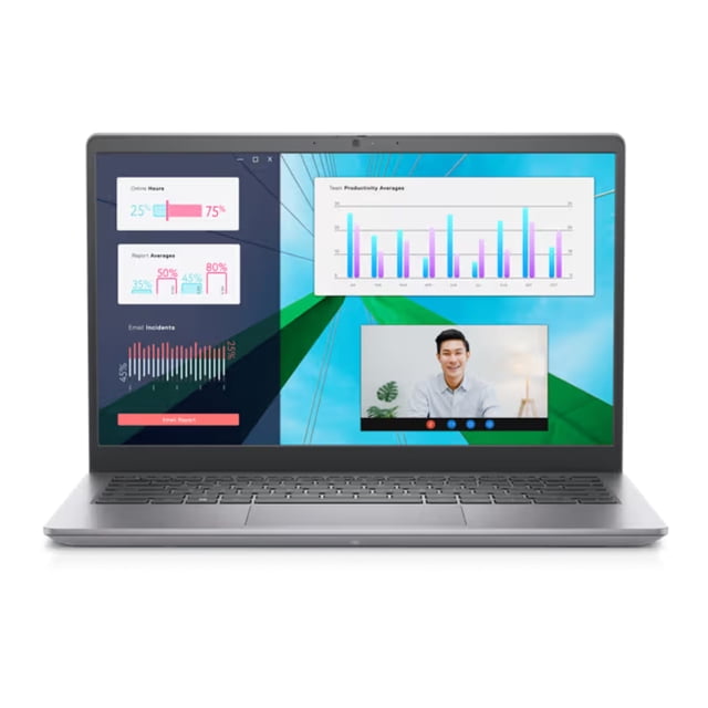 Remis à Neuf (Bon) Dell Vostro 3430 Portable 14 Pouces FHD (Intel Core i5-1335U, 8 Go de RAM, SSD 256 Go, Windows 11 Pro) - Gris Titane