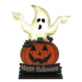 thumbnail image 1 of Mistaha Halloween Table Pumpkin Skull Wooden Decoration Halloween Party Table Centerpieces Table Topper, 1 of 8