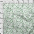thumbnail image 3 of oneOone Popeline de Coton Verte Tissu Feuille Abstraite Tissu pour Robe Tissu Imprimé Tissu au Mètre 56 Pouces de Large, 3 of 4
