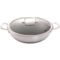 thumbnail image 3 of Wok en acier inoxydable Verka Tri Ply (Karahi) avec couvercle, 28cm, 3 of 3
