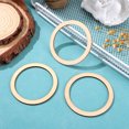 thumbnail image 4 of SHISUYAN 50 Pcs Tranches de Bois Rondes Bricolage Disques en Bois Ronds avec Trous pour Découpage, 4 of 9