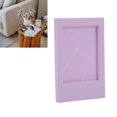 thumbnail image 4 of Photo Frame, Replaceable Stand Photo Frame ABS PP Decorative Rectangle Reusable  For Bedroom Lilac Purple, 4 of 8