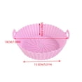 thumbnail image 3 of Air Fryer Silicone Baking Pan, Foldable Non-Stick Fryer Liner, Dishwasher Safe Reusable Tray for Healthy Cooking, 3 of 7