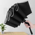 thumbnail image 4 of Summer Savings Clearance! EINCcm Compact Umbrella Compact Travel Umbrella Windproof Waterproof Stick Umbrella UV Protection Golf Umbrella 10 Rib Steel Umbrella Stand, Red, 4 of 8
