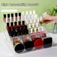 thumbnail image 4 of YAOMOBB Nail Polish Organizer Transparent Acrylic Makeup Display Case Large Capacity Tidy Storage Solution with Multiple Layers, 4 of 7