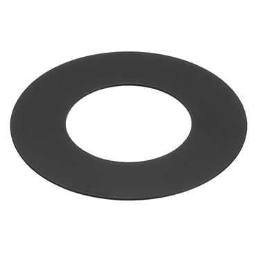 Unique Bargains Anneau de Garniture en Métal, 2.59 Pieds OD 1.38 Pieds ID Lumière de Plafond Circulaire, Noir Mat Lot de 1
