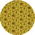 thumbnail image 1 of Ahgly Company Tapis Rond Lavable en Machine Intérieur Transitionnel Bisque Foncé Marron, 5 Pieds Rond, 1 of 7