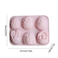 thumbnail image 3 of Chocolate Easter Eggs,6 Silicon Chocolate Molds Easter Rabbits Eggs Molds Interesting Baking Tools for Candy Cake Homemade Kitchen Gadget,Easter Egg Candy,Easter Chocolate Molds, 3 of 6
