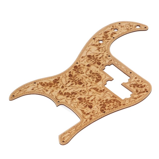 Electric Guitar Pickguard, Delicate Guitar Pickguard Decorative Patterns Tight Fit Professional Maple For Replacement