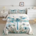 thumbnail image 2 of Erosebridal Blue Dragonfly Bedding Twin Comforter Set,Flower Dandelion Down Comforter,Animal Decor,Reversible,Lightweight,2pcs, 2 of 7
