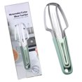 thumbnail image 1 of yeacher Premium Stainless Steel 3-in-1 Watermelon Slicer Set - Multi-Functional Kitchen Tool for Fruit Cutting, Green, Compact & Durable Design, 1 of 7