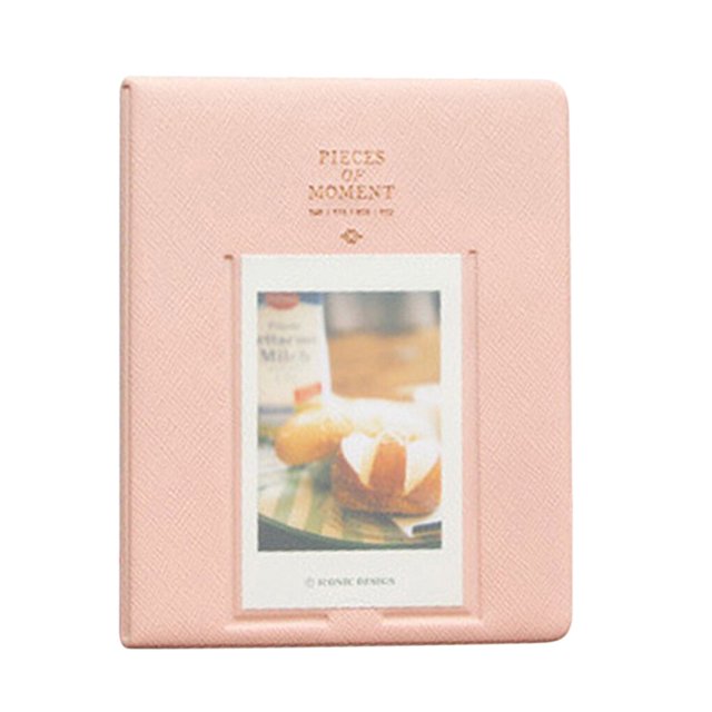 ZheElen 68 Pockets tiny Instant Photo Album Picture Case Storage Replacement for Fujifilm Instax tiny Film 7s 8 9 7C Pink