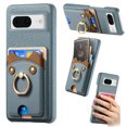 thumbnail image 1 of Étui pour FOXDOCK Google Pixel 8A, Cuir, Bague Ours, Porte-Cartes, 1 of 4
