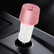 Birdeem Car Charger Adapter, Cigarette Lighter Adapter, Car Charger Gift Pinks Car Charging Fast Charging Usb Car Cigarettes Lighter Intelligent One Pull Two Car Charging, Usb Car Charger