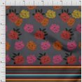 thumbnail image 1 of oneOone Silk Tabby Fabric Stripe & Floral Panel Printed Craft Fabric BTY 42 Inch Wide, 1 of 1
