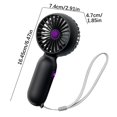 thumbnail image 3 of Boovnll Portable Fan, Adjustable High Speed USB Rechargeable Fans Lightweight Compact Handheld Fan for Outdoor, Travel, Camping, Vacation, Summer Gift, Mini Fan - Fan, 3 of 5