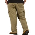 thumbnail image 3 of Mens Loose Cargo Pants Casual Elastic Waist Solid Color Straight Leg Work Pants, 3 of 6