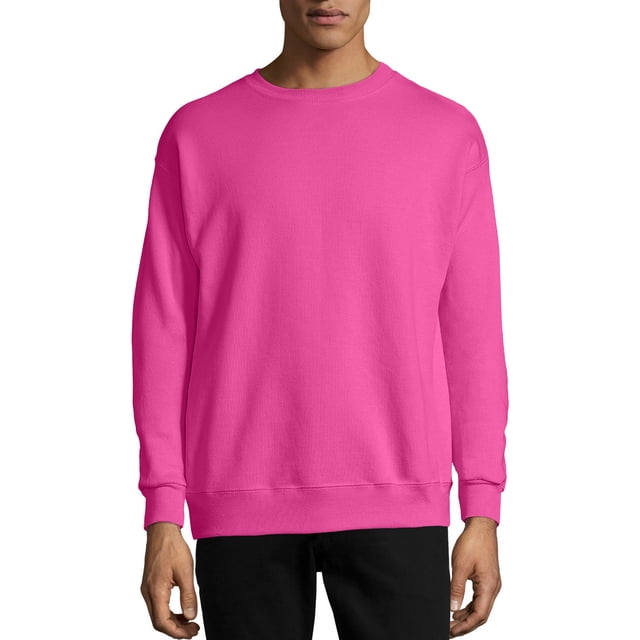 Hanes Chandail Molletonné à Col Rond ComfortBlend EcoSmart pour Hommes - Meilleur Vendeur, 4TG, Rose Wow, 4