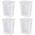 thumbnail image 1 of Sterilite Rectangular LiftTop Plastic Clothes Laundry Hamper Bin w/ Lid (4 Pack), 1 of 3
