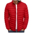 thumbnail image 1 of Mens Solid Color Jacket Cotton Padded Jacket Fashion Cotton Padded Jacket Mens Warm Cotton Padded Jacket, 1 of 9