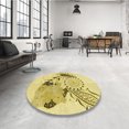 thumbnail image 4 of Ahgly Company Machine Washable Indoor Rectangle Transitional Caramel Brown Area Rugs, 7' x 10', 4 of 7