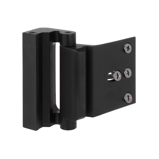 Harpily Faucets Accessories Door Reinforcement Lock Safety Door Security Lock for Inward Swinging Door One Size Black