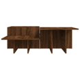 thumbnail image 3 of vidaXL Coffee Tables 2 pcs Brown Oak Engineered Wood, 3 of 5