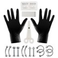 thumbnail image 1 of AMERTEER 22Pcs Piercing Kit Nose Piercings Nose Ring Surgical Steel Piercing Jewelry Tool, 1 of 9