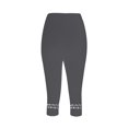 thumbnail image 5 of FNFYFH Clearance Womens 2 Pack Yoga Capri Pants Solid Color Leggings Set,Gray, 5 of 5