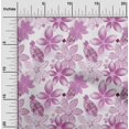 thumbnail image 2 of oneOone Tissu Jersey Viscose Violet2 Texture Florale Matériel de Robe Tissu Imprimé Tissu au Mètre 60 Pouces de Large, 2 of 4