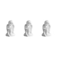 thumbnail image 3 of Maytalsory Resin White Angel Statue Elegant Desktop Decor Collection Window Props for Christmas sitting 3Set, 3 of 6
