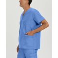 thumbnail image 1 of Landau Essentials Haut de Sarrau à 5 Poches pour Hommes : Coupe Classique et Décontractée, Col en V Durable Médical 7489, 1 of 5