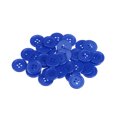 thumbnail image 1 of Unique Bargains Boutons de Couture Ronds en Résine Bleu Foncé à 4 Trous (Lot de 100), 1 of 5
