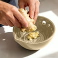 thumbnail image 4 of Sentmoon Herb Stripper and Garlic Grinder Bowl 5-Hole Multipurpose Kitchen Tool Mincing Juicing Pouring Spout Easy Garlic Prep Vegetable Leaf Removal Handy Cooking Accessory Salad, 4 of 5
