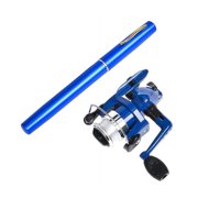 Pocket Collapsible Fishing Rod Reel Combo Mini Pen Fishing  Telescopic Fishing Rod Reel Combo Kit