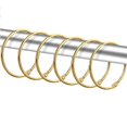 thumbnail image 1 of Dznils Rustproof Round Metal Shower Curtain Hooks Rings, Gold, Set of 24, 1 of 8