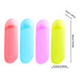 thumbnail image 3 of Travel Bottles Toothbrush Travel Case Portable Toothbrush Case With Ventilation Hole For Travel Plastic Toothbrush Holder Travel Size For Business Trip School Camping , Travel Bottles & Containers, 3 of 5