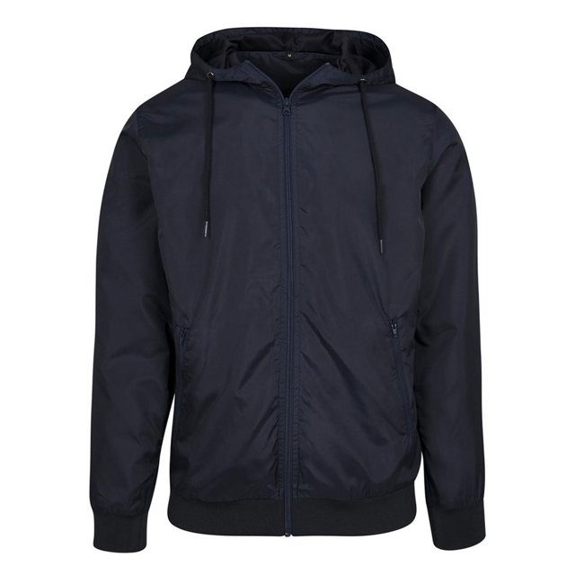 Build Your Brand Veste Coupe-Vent à Fermeture Éclair pour Hommes