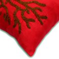 thumbnail image 2 of The HomeCentric Housse de Coussin, Ensemble de 2 Housses de Coussin Décoratives Rouges, 16x16 Pouces (40x40 cm) Coussins en Soie pour Canapé, Coraux, Housses de Coussin Style Plage avec Fermeture Éclair - Rhapsodie Corail, 2 of 3