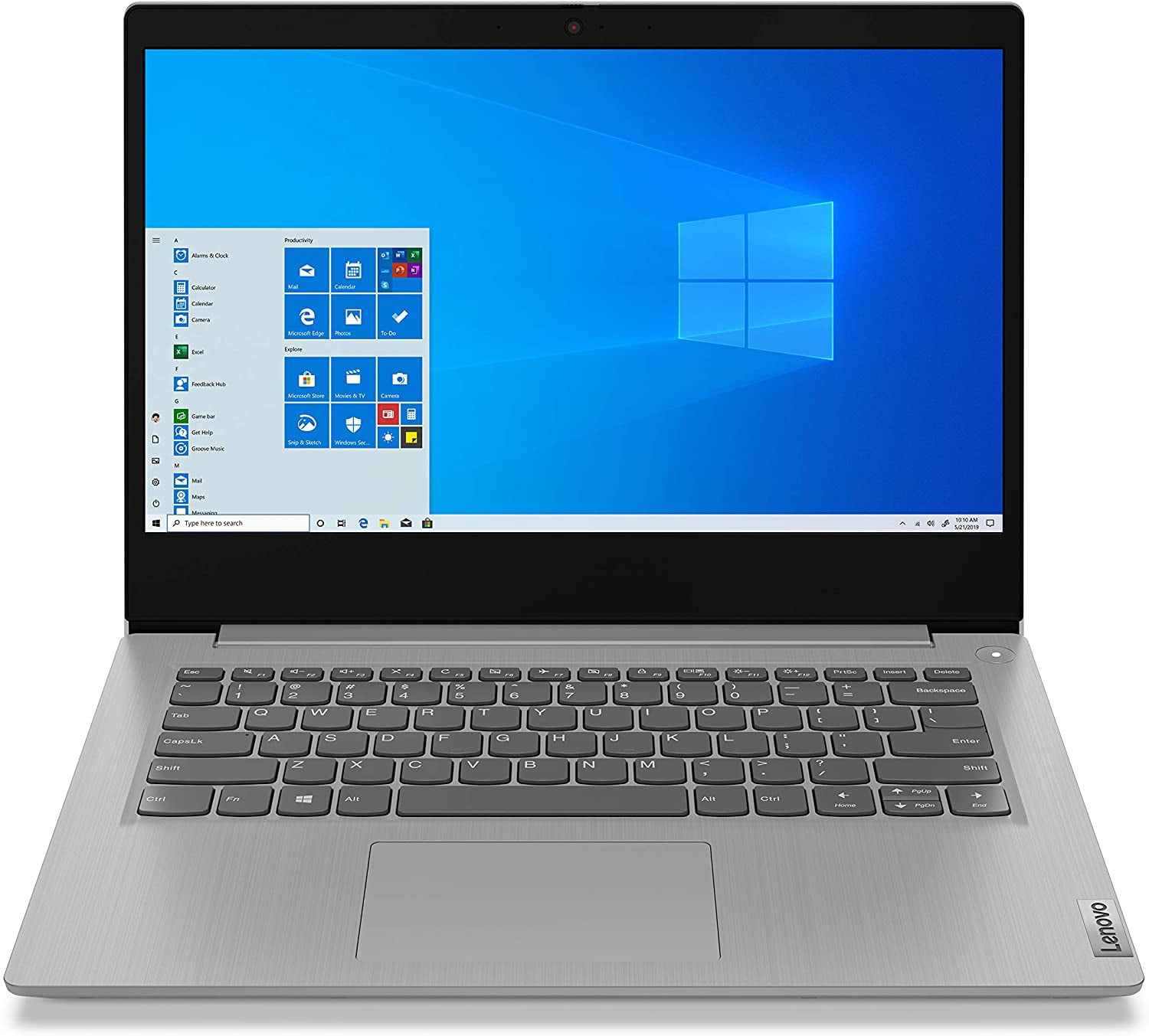 Refurbished (Good) Lenovo IdeaPad 3 14.0 Laptop (Intel Pentium Silver N5030, 4GB RAM, 128GB SSD, Windows 10 S Mode) - Platinum Grey (81WH004LUS)