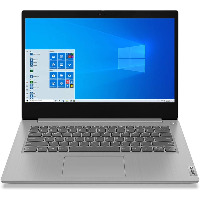 Ordinateur Portable Lenovo Ideapad 3 14 FHD Remis à Neuf en Gris Platine, Doté d'Un Écran Full HD de 14 Pouces avec Bords Étroits, du Processeur Intel Core i3-1005G1, de 4 Go de RAM, de 128 Go SSD et de Windows 10 S. Idéal pour les Tâches Quotidiennes, les Ordinateurs Portables Remis à Neuf Offrent des Performances Fiables avec des Haut-Parleurs Audio Dolby pour un Son Clair.